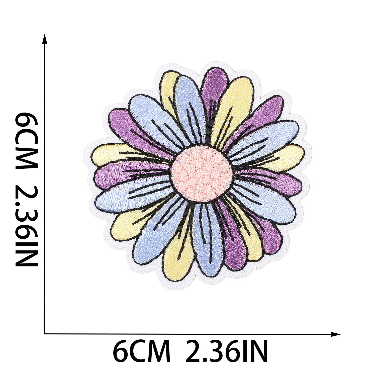 Wholesale Hundred Flowers Embroidery Patches Colorful Flowers Embroidery Patches